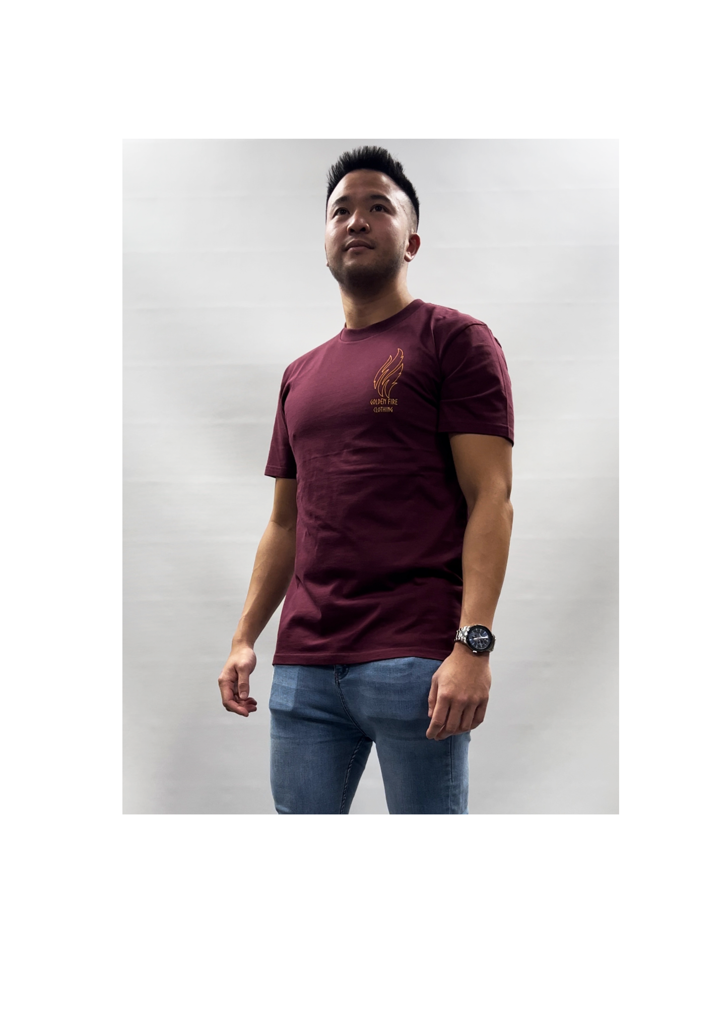 Hannya Mask - Maroon  oversized fit t-shirt